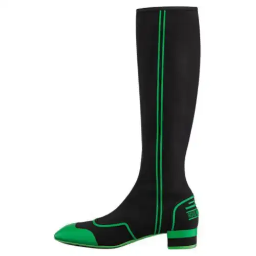 DIOR Roller Technical Fabric Knee high Boots Women's Black