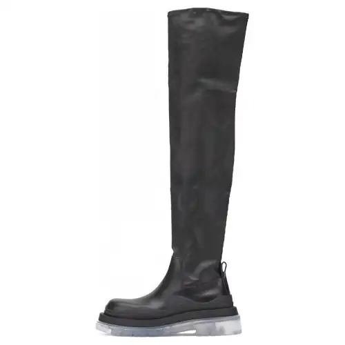 Bottega Veneta Tire Chelsea BV The Knee high Boots Women's Black