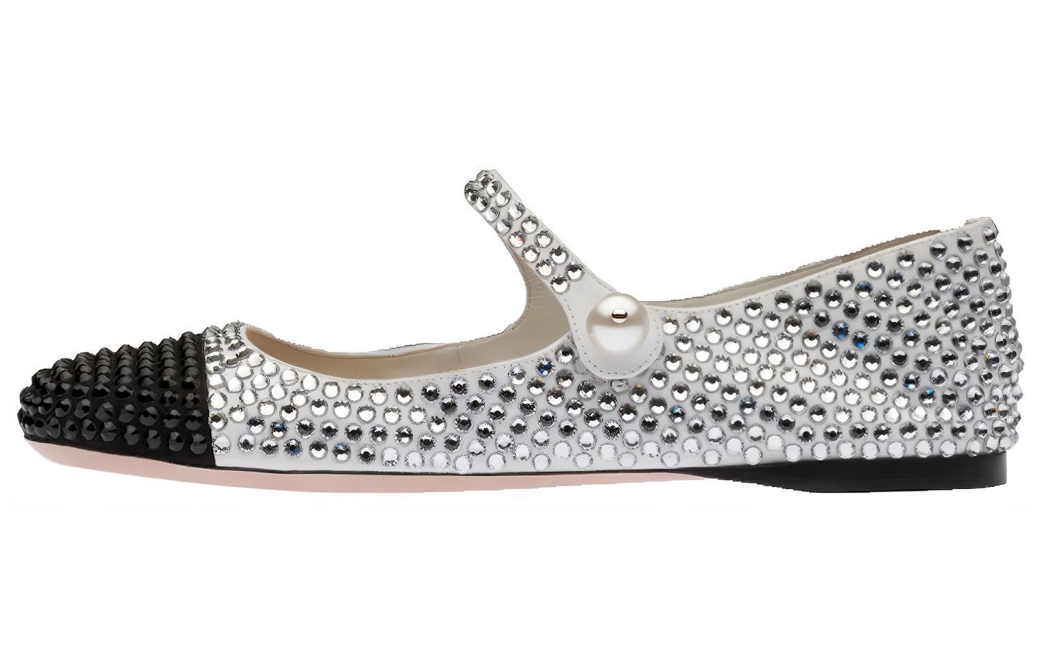 MIU MIU Casual Shoes Women's White Black