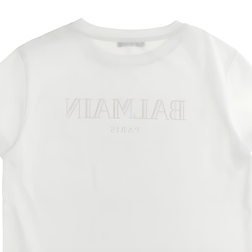 Женская футболка BALMAIN T (белая) — фото 4