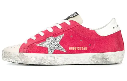 Golden Goose Super Star Low top Stylish Skateboarding Shoes Women's Red