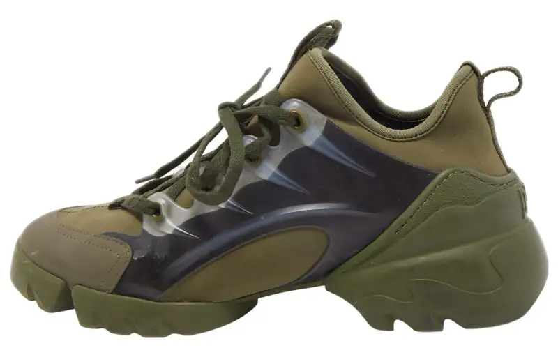 DIOR D Connect Coverage Height Increasing Low top Casual Shoes Women's Khaki