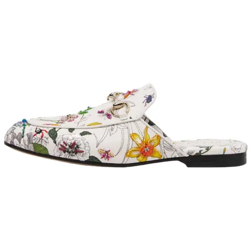 GUCCI Closed Toe Slippers Women's White