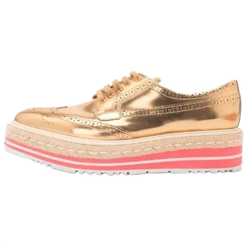 PRADA Men's Casual Shoes Men's Low Top Gold