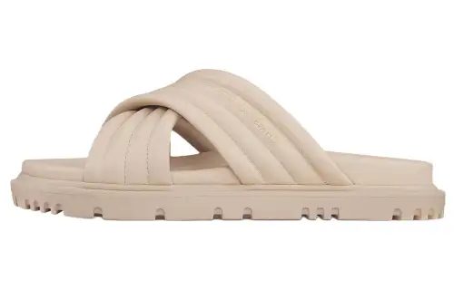 DIOR D Cross EVA Slide Slippers Women's Pink Beige