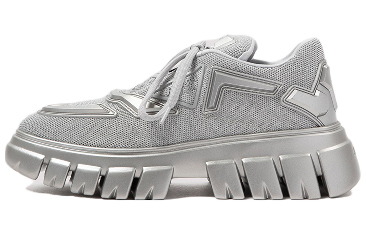 PRADA Techno Casual Shoes Women's Silver