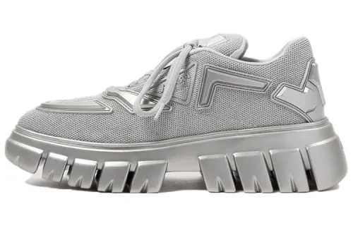 PRADA Techno Casual Shoes Women's Silver