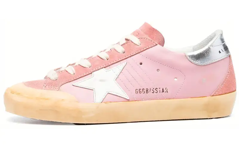 Golden Goose Super Star Low top Stylish Skateboarding Shoes Women's Pink