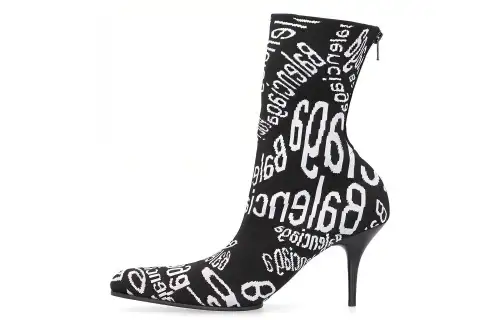 Balenciaga Knife Ankle Boots Women's Black, White