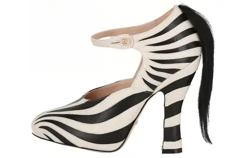 GUCCI Lesley Ponytail Mary Jane Pumps Multi Women's