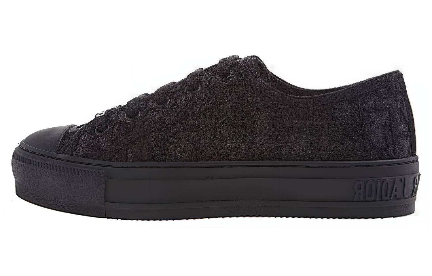 DIOR Walk'n'Dior Platform Shoes Casual Low top Stylish Skateboarding Shoes Women's Black