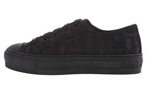 DIOR Walk'n'Dior Platform Shoes Casual Low top Stylish Skateboarding Shoes Women's Black