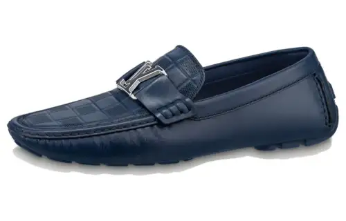 LOUIS VUITTON Monte Carlo Casual Shoes Men's Blue