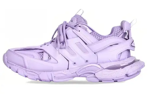 Balenciaga Leather Low top Casual Shoes Men's Purple
