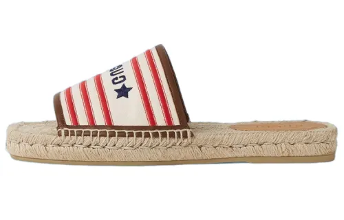 GUCCI Slide Slippers Men's White/Red