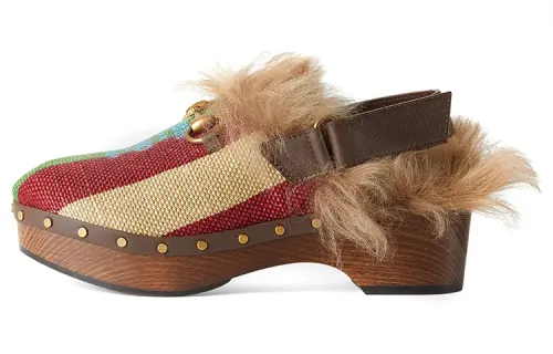 GUCCI Horsebit Chunky Heel High Heels Women's