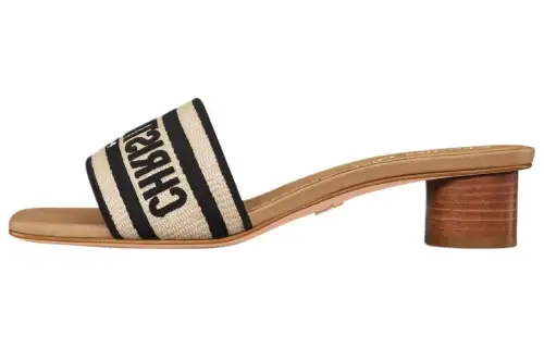 DIOR Dway Slide Slippers 3.5cm Women's Brown