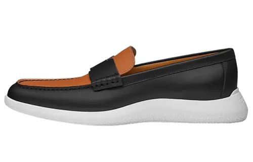HERMES Don Men's Casual Shoes Men's Black Brown
