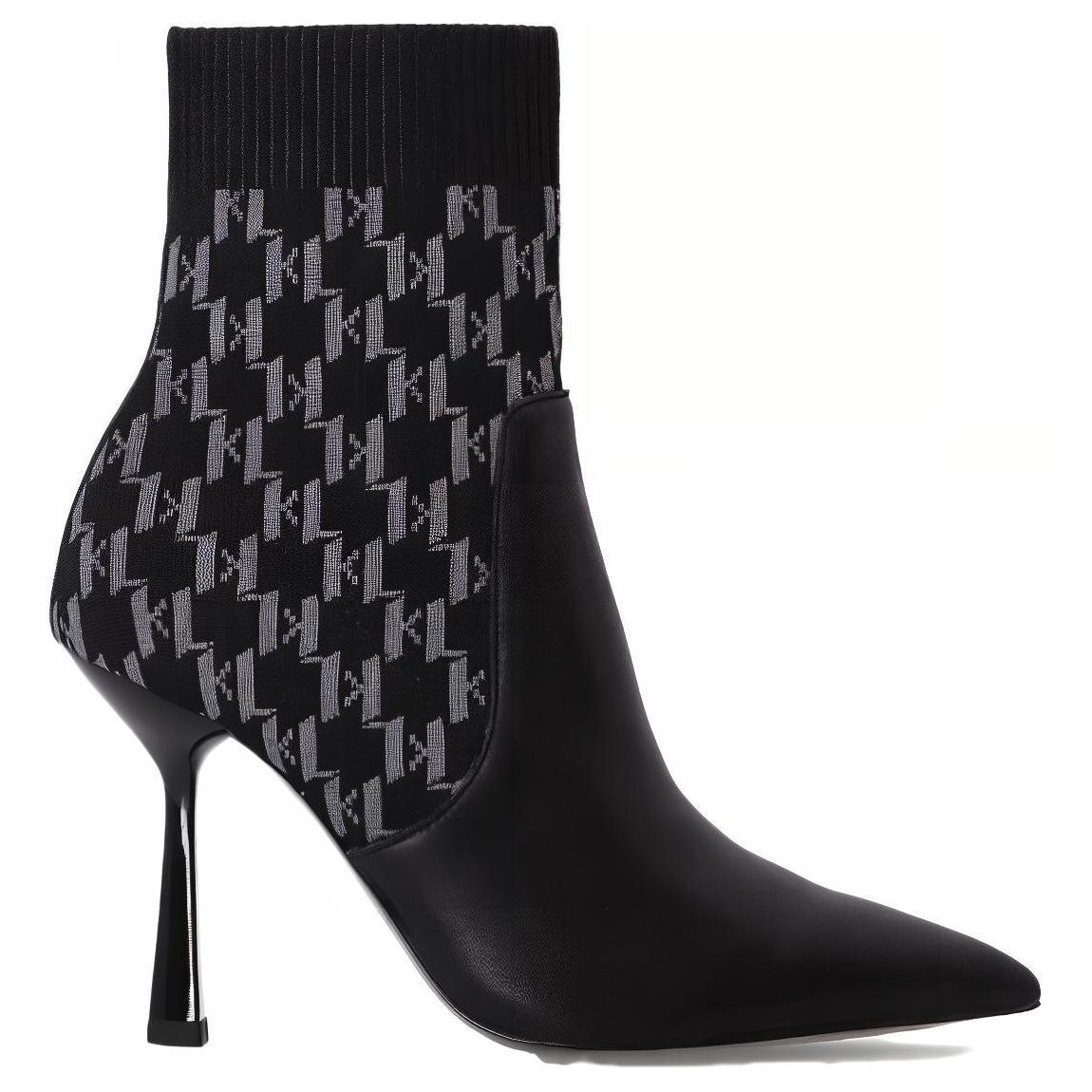 KARL LAGERFELD Monogram Ankle Boots