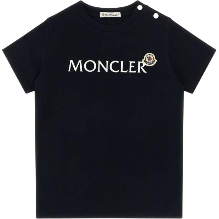 Футболка для малышей Moncler MonclerT SS26 (темно-синяя)