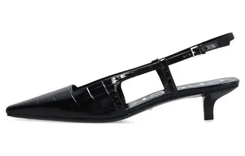 GUCCI 35mm Crocodile-effect Slingback Pumps