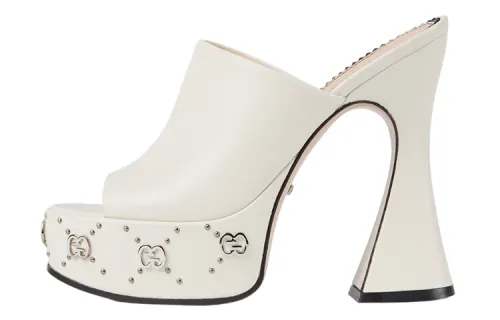 GUCCI Stylish Sandal 11.5cm Women's White