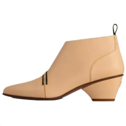 LOUIS VUITTON Trinity Calfskin Ankle Boots 5CM Women's Brown