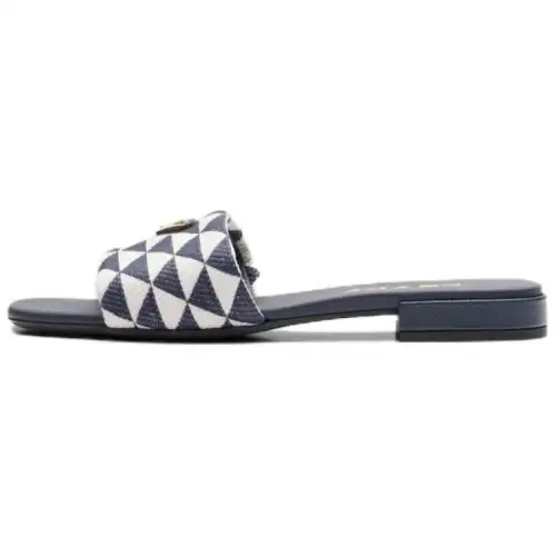 PRADA Geometric Logo-plaque Slides