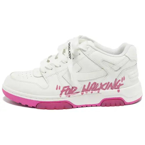 OFF WHITE Out Of Office Low Tops Women's For Walking Fuschia