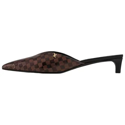 LOUIS VUITTON Closed Toe Slippers Women's Brown