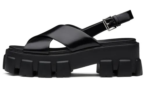 PRADA Monolith Sandal Women's Black
