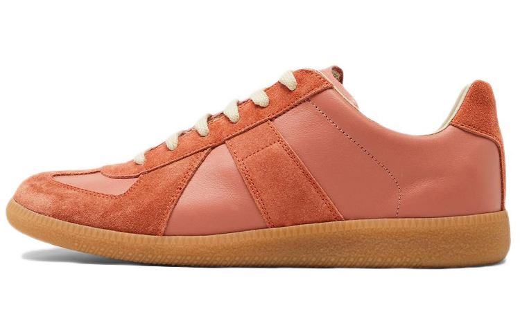 Maison Margiela Replica Cow Leather Low top Stylish Skateboarding Shoes Women's Pink Orange