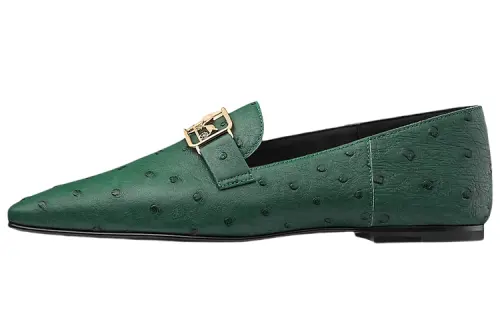 HERMES Leather Casual Shoes Women's