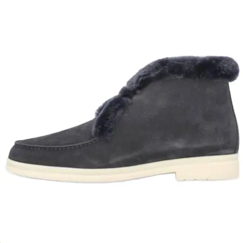 Loro Piana Ankle Boots Men's Dark Gray