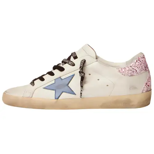 Golden Goose Super Star Leather Low top Stylish Skateboarding Shoes Women's White