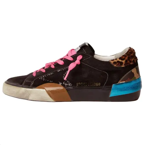 Golden Goose Super Star Skateboard Shoes Women's Low Top Black