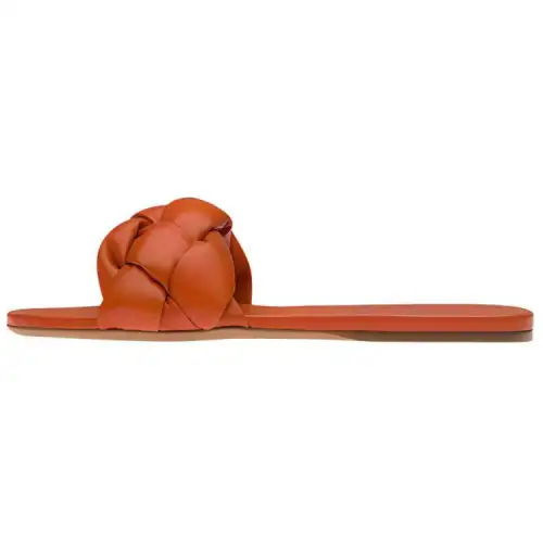 MIU MIU Slide Slippers Women's Papaya