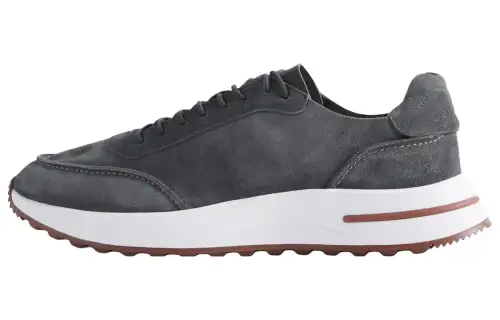 Loro Piana Low top Casual Shoes Men's Dark Gray