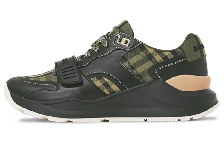 Burberry Ramsey Low top Fashion Athletic Shoes Women's Army Green