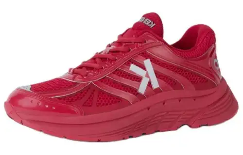 KENZO Pu Low top Casual Shoes Men's Red
