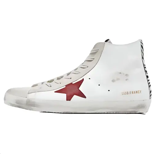 Golden Goose Francy Leather High top Skateboard Shoes Men's White