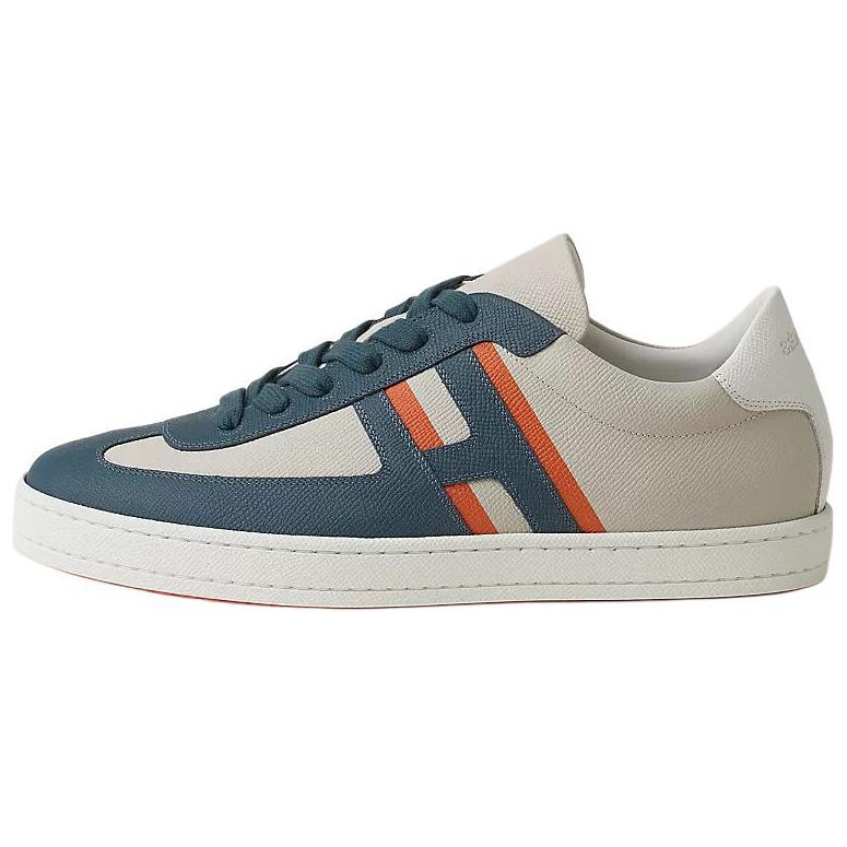 HERMES Boomerang Low top Skateboard Shoes Men's Blue White