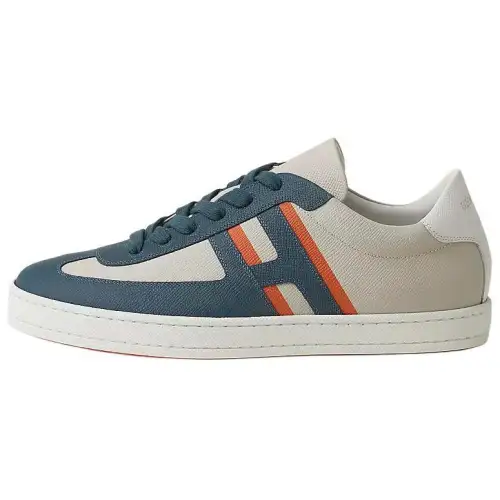 HERMES Boomerang Low top Skateboard Shoes Men's Blue White