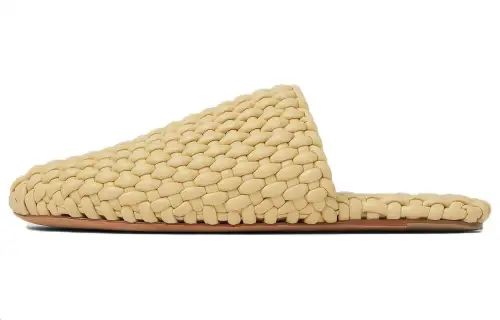 Bottega Veneta Quiet Closed Toe Slippers Men's Yellow