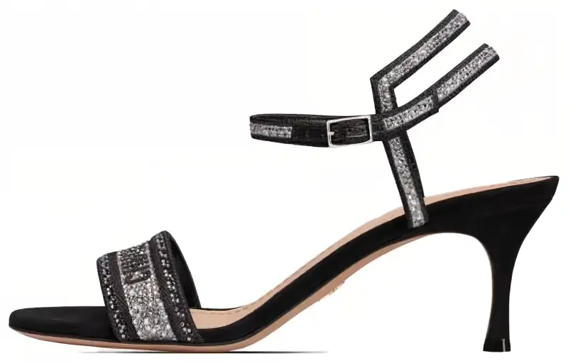 DIOR Dway One Strap Sandals Women's Black