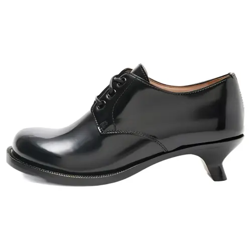 LOEWE Campo Leather Ankle Boots 4cm Women's Black