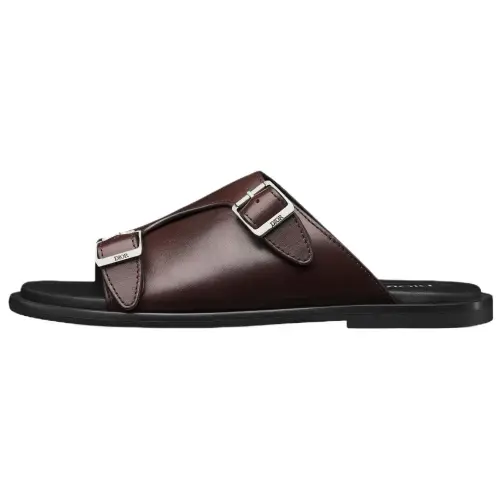 DIOR Alias Slip Resistant Slide Slippers Men's Dark Brown
