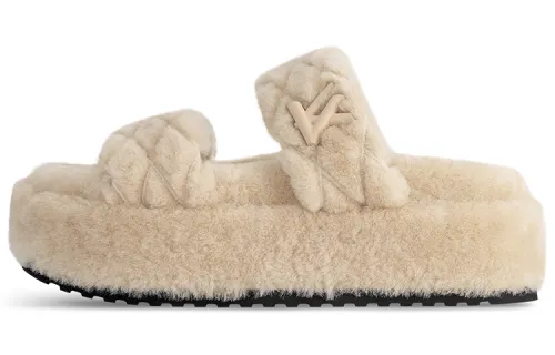 LOUIS VUITTON Sunset Fashion Slippers Women's Beige