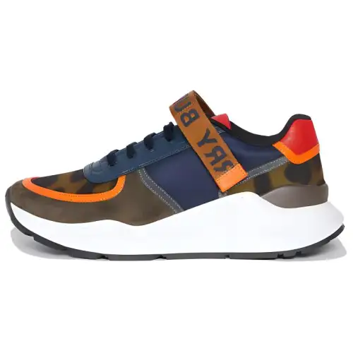 Burberry Cushioning Low top Casual Shoes Men's Army Green