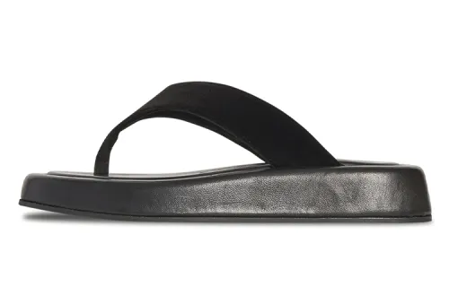 THE ROW Padded Leather Flip Flops